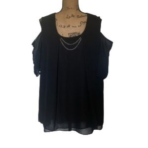 💛 NY Collection Woman Cold Shoulder Blouse